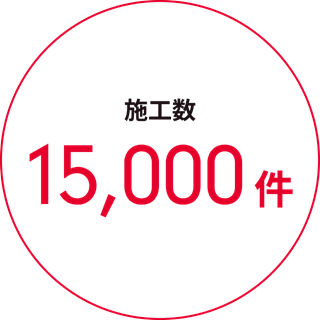 施工数 1,5000件